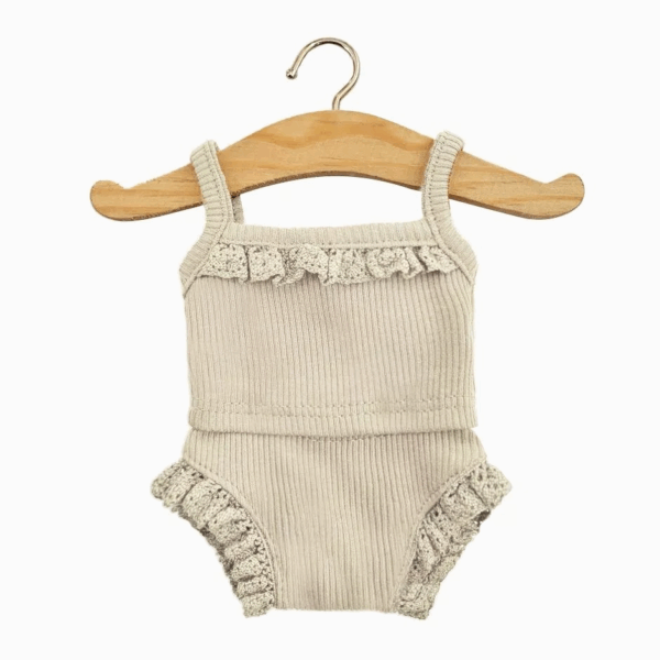 Dessous poupée lin et dentelle Minikane Les P’tits Basiques