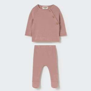 ensemble de naissance Silver Pink Soft Brushed