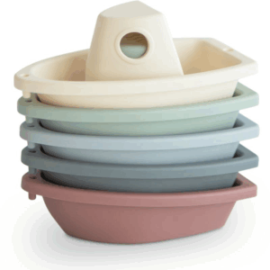 5 jouets de bain bâteaux empilables - Original