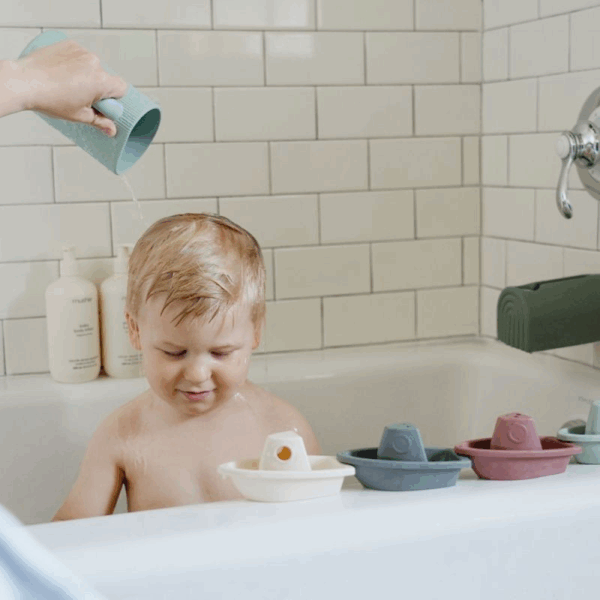 5 jouets de bain bâteaux empilables - Original – Image 2