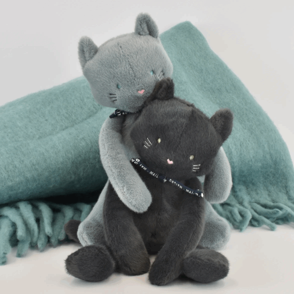 peluche Chat noir Méloé Maïlou artisanale