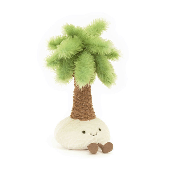 Peluche palmier Jellycat Amuseables Pammie verte et marron