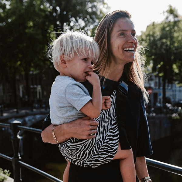 Porte bébé et enfant - Black Zebra Print – Image 3