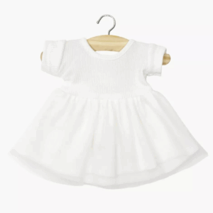Robe tutu blanche pour poupée Minikane Rosana à manches courtes