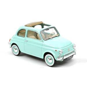 Voiture miniature Fiat 500L 1968 1/18 turquoise clair Norev