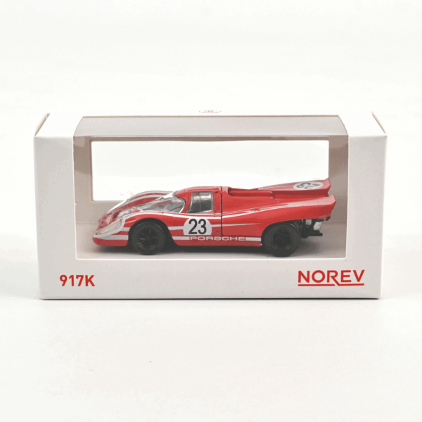 Voiture miniature Porsche 917 1970 1/43 Norev #23 capot moteur ouvrant