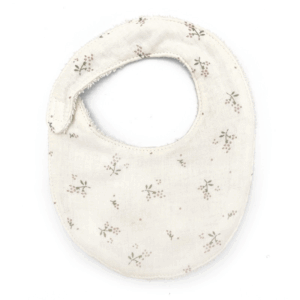 Bavoir bébé coton imprimé Roseberry Babyshower