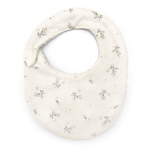 Bavoir bébé coton imprimé Roseberry Babyshower