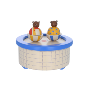 Boîte à musique ours Petit Déj avec oursons dansants