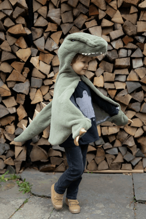 Cape T-Rex enfant verte – Cuddle Cape Great Pretenders – Image 4