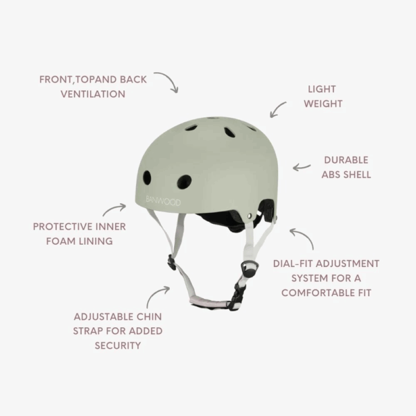 Casque vélo enfant Banwood Eco – Olive – Image 2