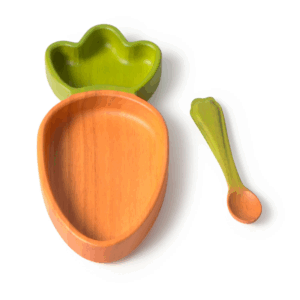Coffret assiette et cuillère Cathy The Carrot Oli & Carol