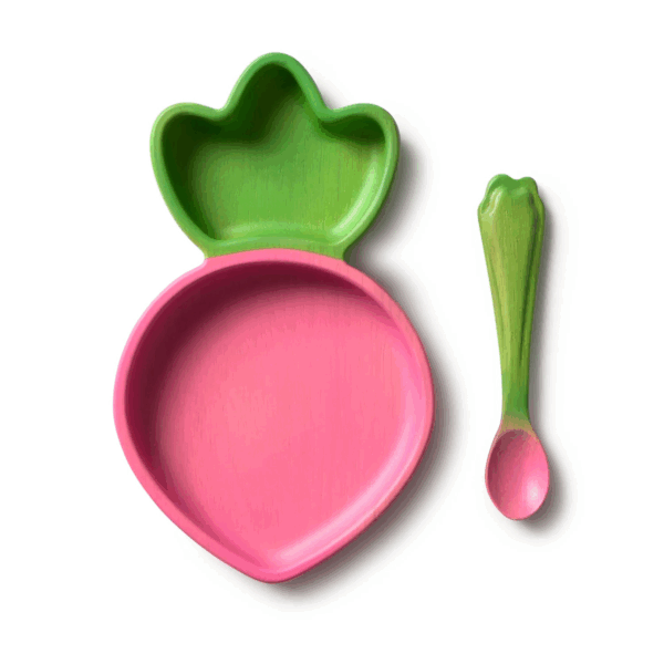 Coffret assiette et cuillère Ramona The Radish – Oli & Carol – Image 2