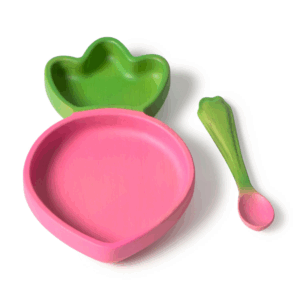 Coffret assiette et cuillère Ramona The Radish Oli & Carol