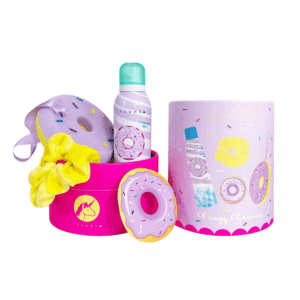 Coffret bain donut Inuwet avec mousse de douche et accessoires