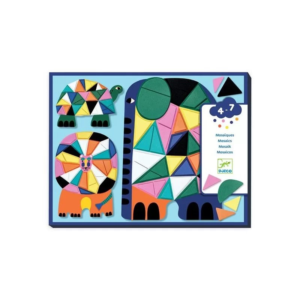 Coffret mosaïques Africa Djeco avec animaux de la savane à décorer