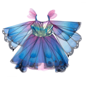 Costume papillon enfant avec ailes bleues et serre-tête Great Pretenders