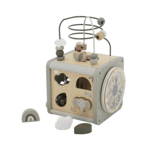 Cube d'activités Olive Green Label Label avec xylophone et labyrinthe