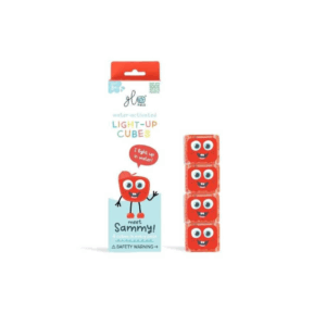 Cubes lumineux pour le bain rouges Sammy Glo Pals