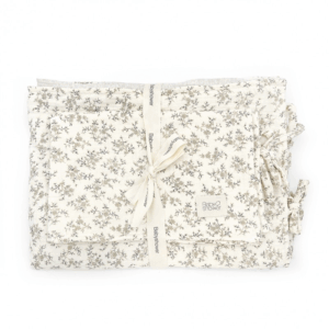 Ensemble linge de lit bébé imprimé Miley Babyshower en coton organique