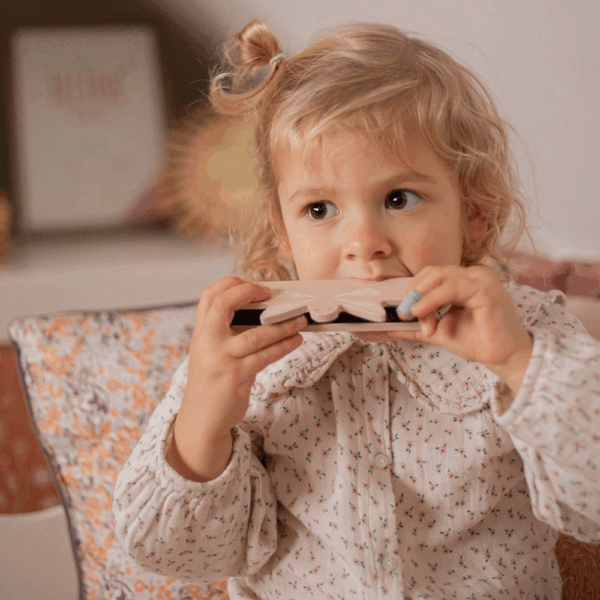 Harmonica en bois Rose – Instrument enfant Label Label – Image 3
