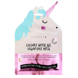 Masque visage Licorne Inuwet hydratant en bio-cellulose