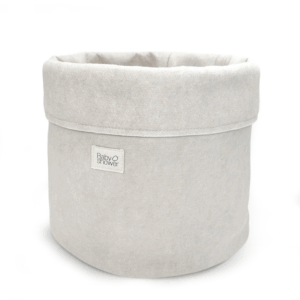 Panier de rangement Babyshower Mr Big Felt&Calm en polyester avec intérieur plastifié