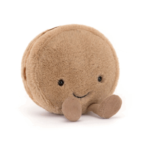 Peluche macaron au chocolat Amuseables Mona Macaron Jellycat