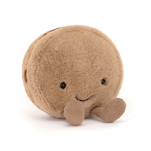 Peluche macaron au chocolat Amuseables Mona Macaron Jellycat