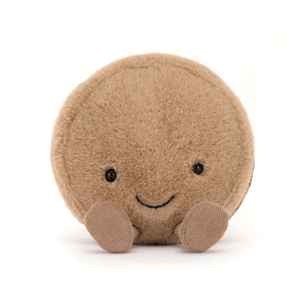 Peluche macaron au chocolat Amuseables Mona Macaron Jellycat