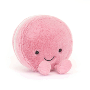 Peluche macaron à la framboise Amuseables Mia Macaron Jellycat