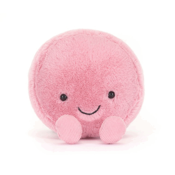 Peluche macaron à la framboise Amuseables Mia Macaron Jellycat