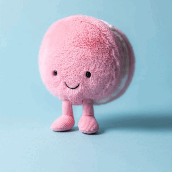 Peluche macaron à la framboise – Amuseables Mia Macaron – Image 3