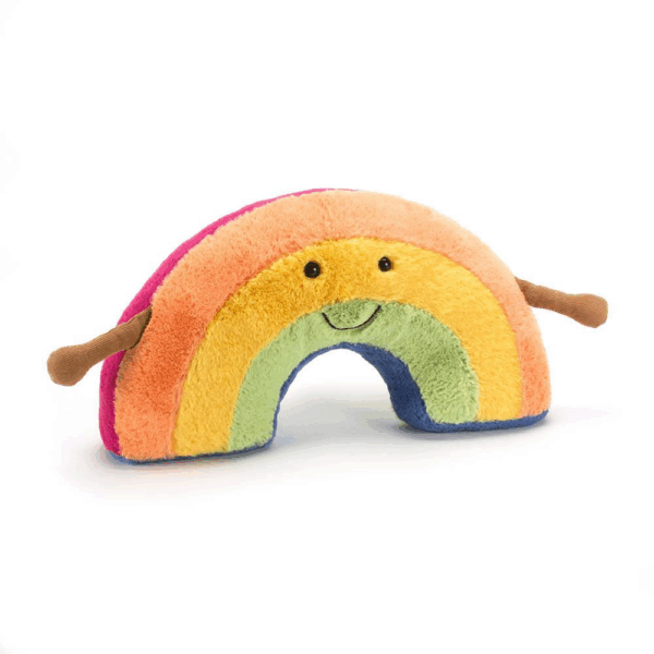 Peluche Rainbow Amuseables Jellycat colorée et douce