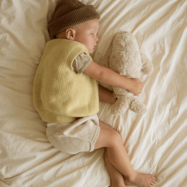 Peluche veilleuse phoque nature bio sable – Moonie – Image 3