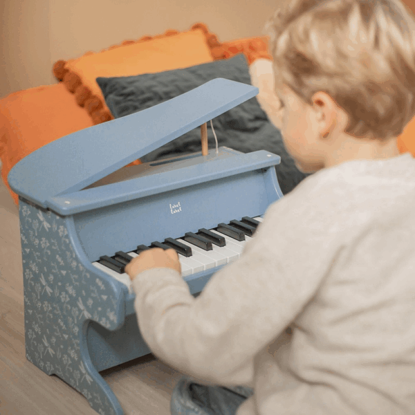 Piano enfant bois Bleu – Instrument enfant Label Label – Image 3