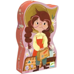 Puzzle silhouette voyage Mia Djeco 36 pièces avec illustration colorée