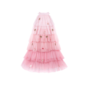 Robe sapin de Noël rose avec tulle et serre-tête Great Pretenders