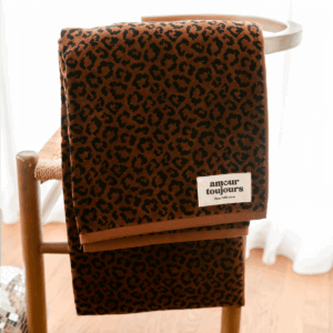Serviette de bain léopard Mon Petit Léon en coton