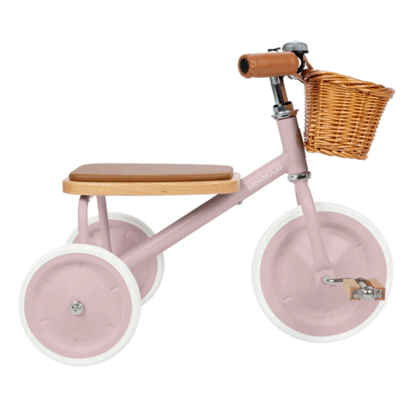 Tricycle vintage pour enfants Dusty Pink - Banwood – Image 2