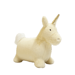 Animal sauteur licorne Wild & Soft en peluche rebondissante