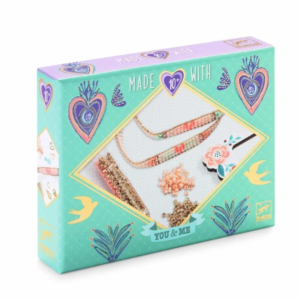 Kit bijoux duo Miyuki & cœurs Djeco avec perles et accessoires