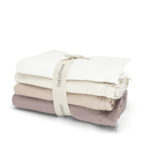 Lot 4 langes Babyshower Little Colors Nude en coton biologique