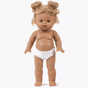poupée Gordis Louisa Minikane cheveux blonds chignons