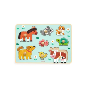 Puzzle à bouton Dog’n’Co Djeco 8 pièces avec animaux