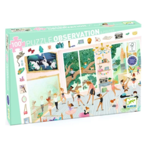 Puzzle d’observation danse Djeco 100 pièces L’École de Danse avec jeunes danseurs