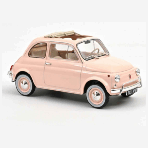 Voiture miniature Fiat 500 Norev 1968 rose