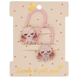 Élastiques cheveux pieuvre Otty Luciole et Petit Pois scintillants