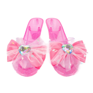 escarpins enfants rose Dancing Diva Great Pretenders avec nœud brillant