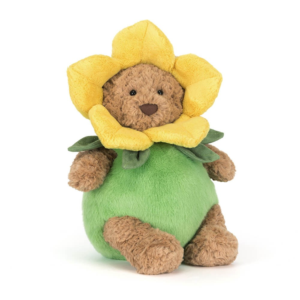 peluche ours jellycat Bartholomew Bear Daffodil Outfit pour enfant